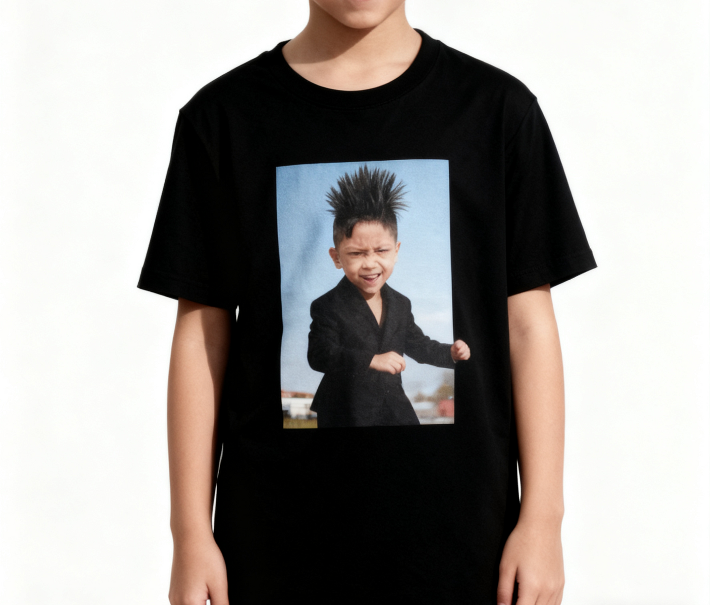 Camiseta “Grupo de Motocicletas Que Nunca Traiciona” Estilo Punk Negro