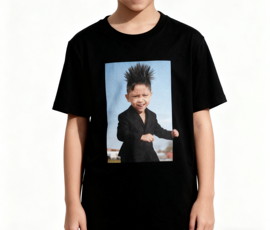 Camiseta “Grupo de Motocicletas Que Nunca Traiciona” Estilo Punk Negro