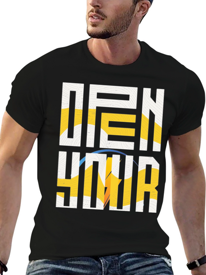 Camiseta Negra Deportiva con Diseño de Voleibol