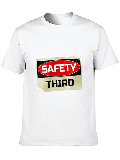 Camiseta Negra Safety Third para Hombre