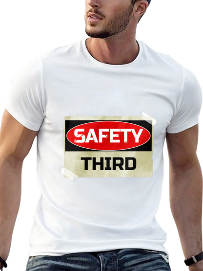 Camiseta Negra Safety Third para Hombre