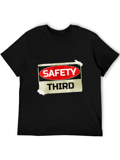 Camiseta Negra Safety Third para Hombre