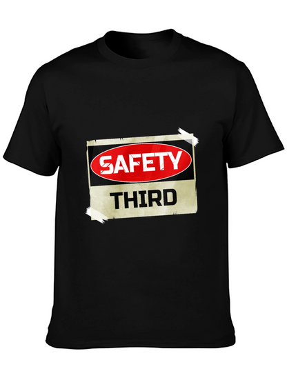 Camiseta Negra Safety Third para Hombre