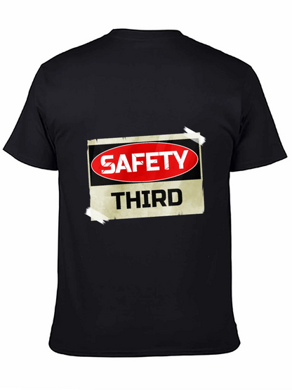 Camiseta Negra Safety Third para Hombre