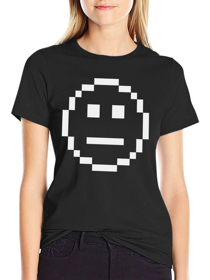 Camiseta Hombre Pixel Art Emoticono Divertido