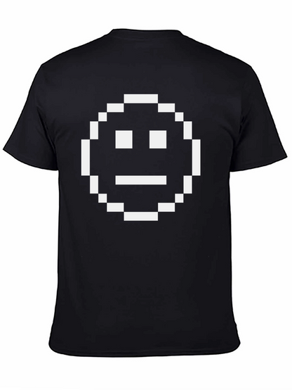 Camiseta Hombre Pixel Art Emoticono Divertido