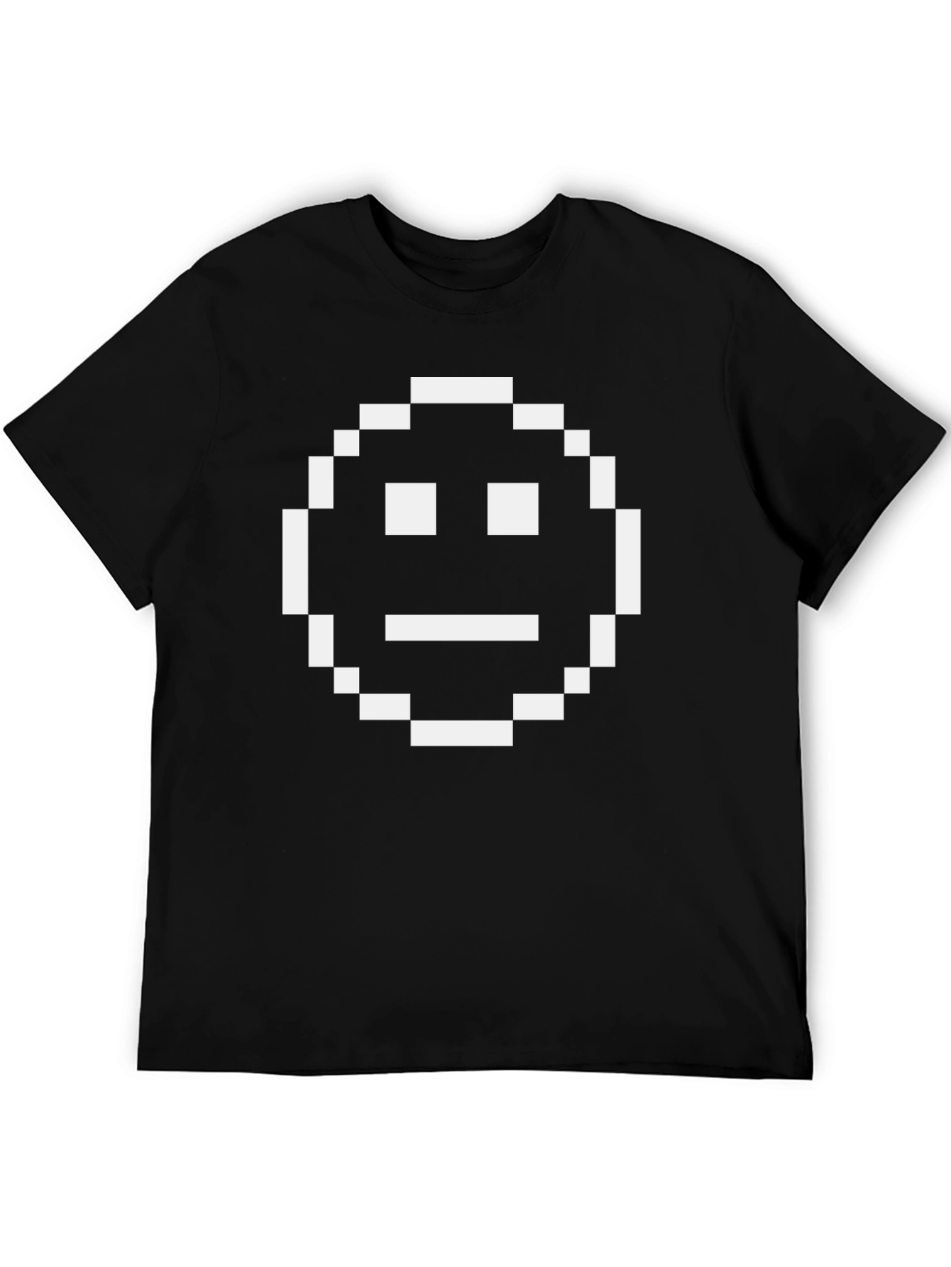Camiseta Hombre Pixel Art Emoticono Divertido