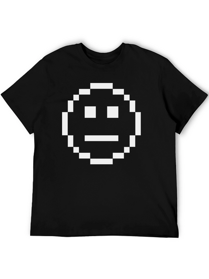 Camiseta Hombre Pixel Art Emoticono Divertido