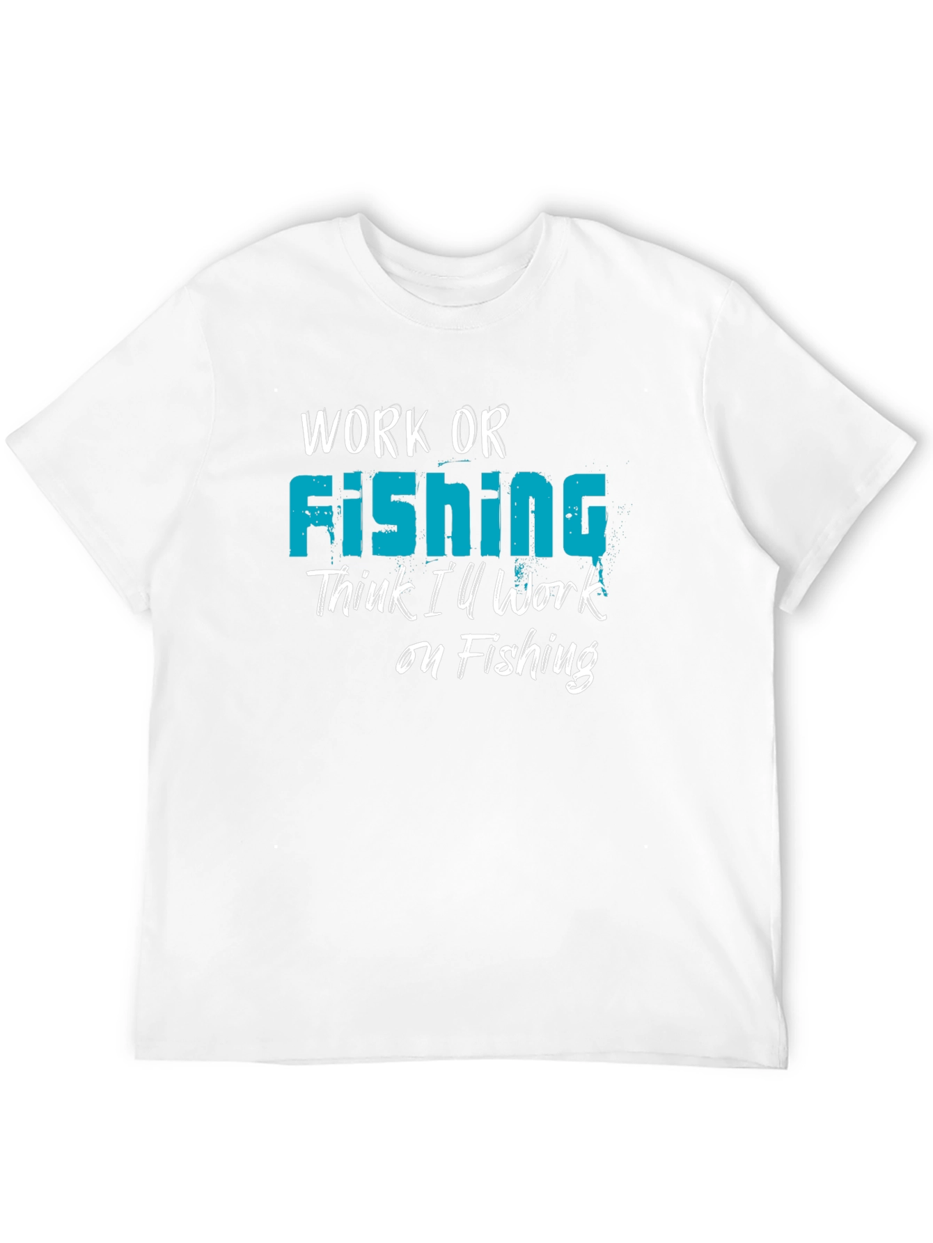 Camiseta Negra Work or Fishing