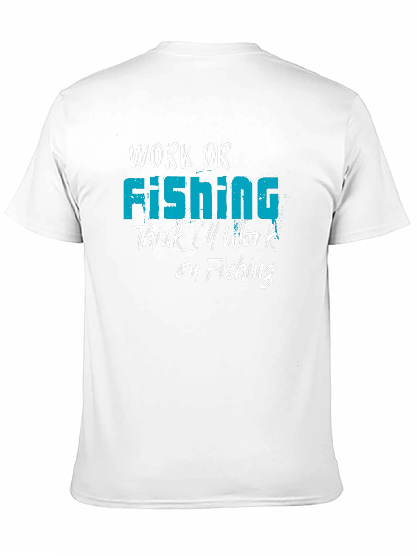 Camiseta Negra Work or Fishing