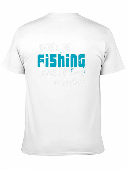 Camiseta Negra Work or Fishing