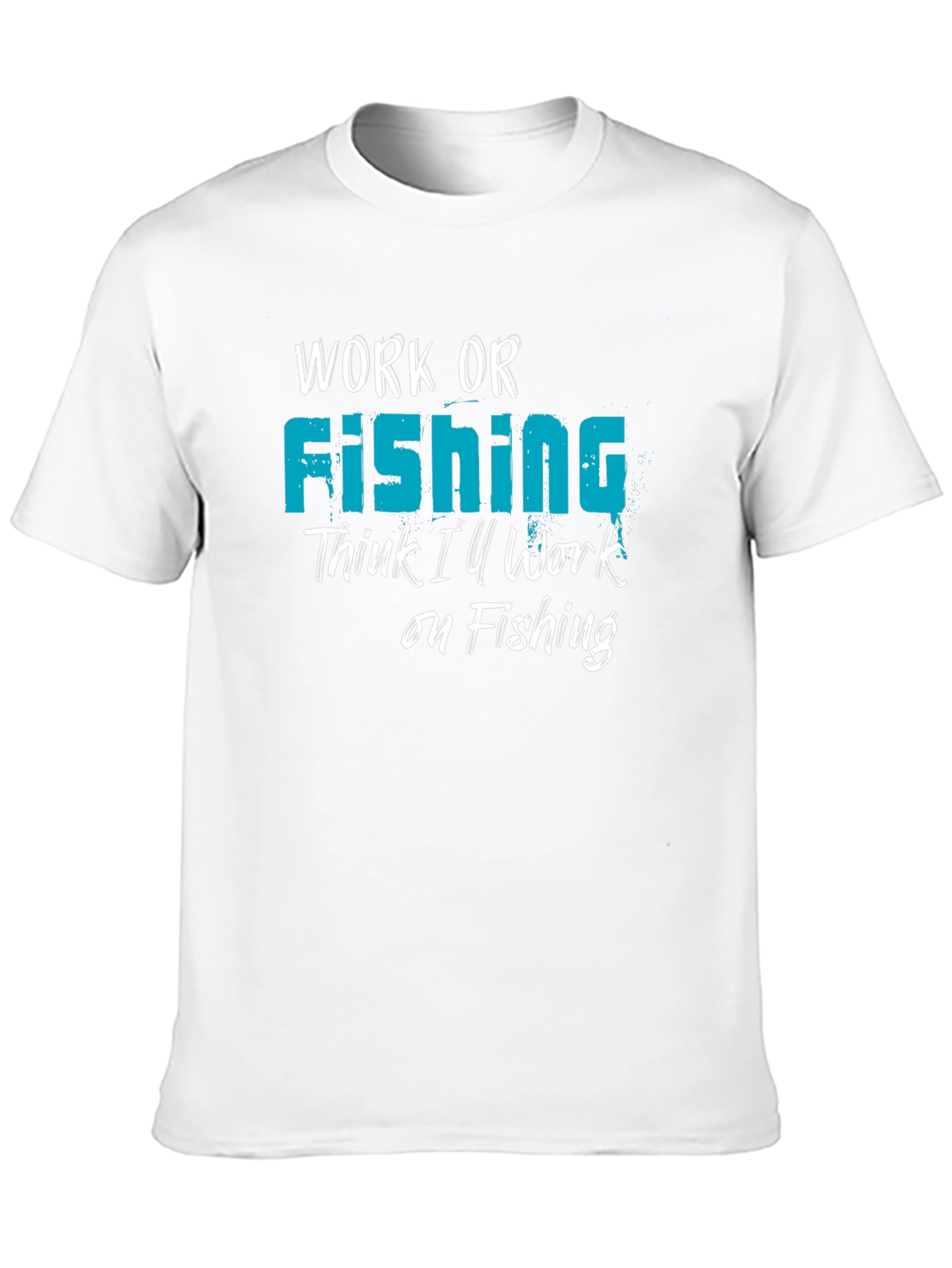 Camiseta Negra Work or Fishing
