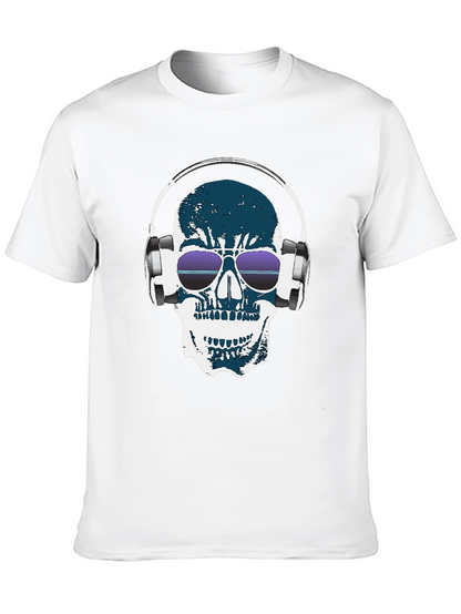 Camiseta Negra con Calavera DJ