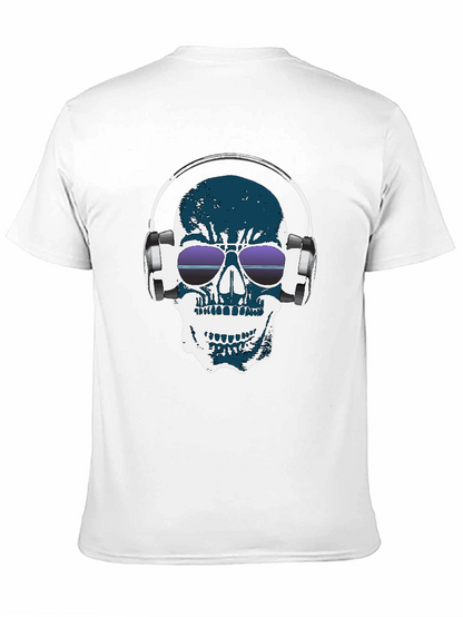 Camiseta Negra con Calavera DJ