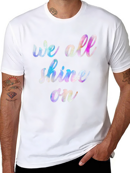 Camiseta Negra Unisex We All Shine On