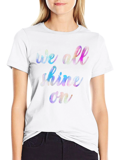 Camiseta Negra Unisex We All Shine On