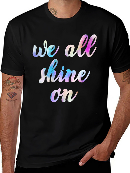 Camiseta Negra Unisex We All Shine On