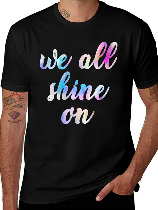 Camiseta Negra Unisex We All Shine On
