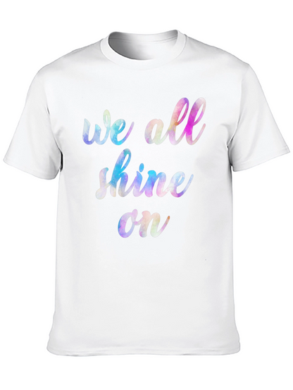 Camiseta Negra Unisex We All Shine On