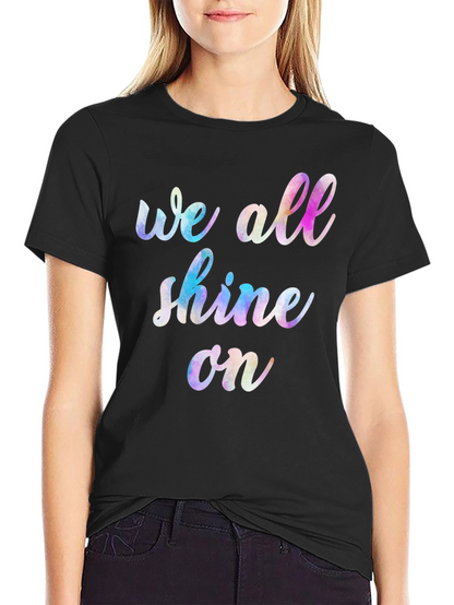 Camiseta Negra Unisex We All Shine On