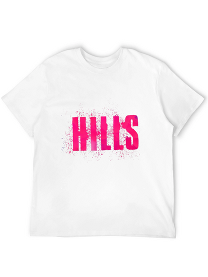 Camiseta Negra Hills Rosa con Diseño Atrevido