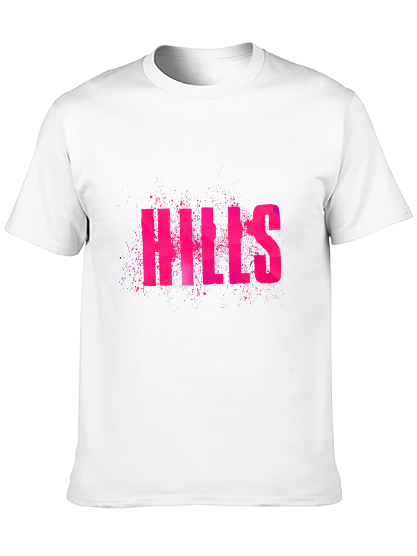 Camiseta Negra Hills Rosa con Diseño Atrevido