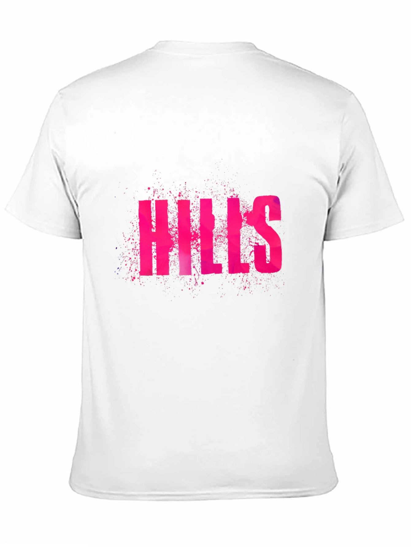Camiseta Negra Hills Rosa con Diseño Atrevido