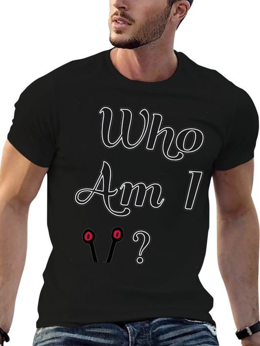 Camiseta Negra Who Am I? Original