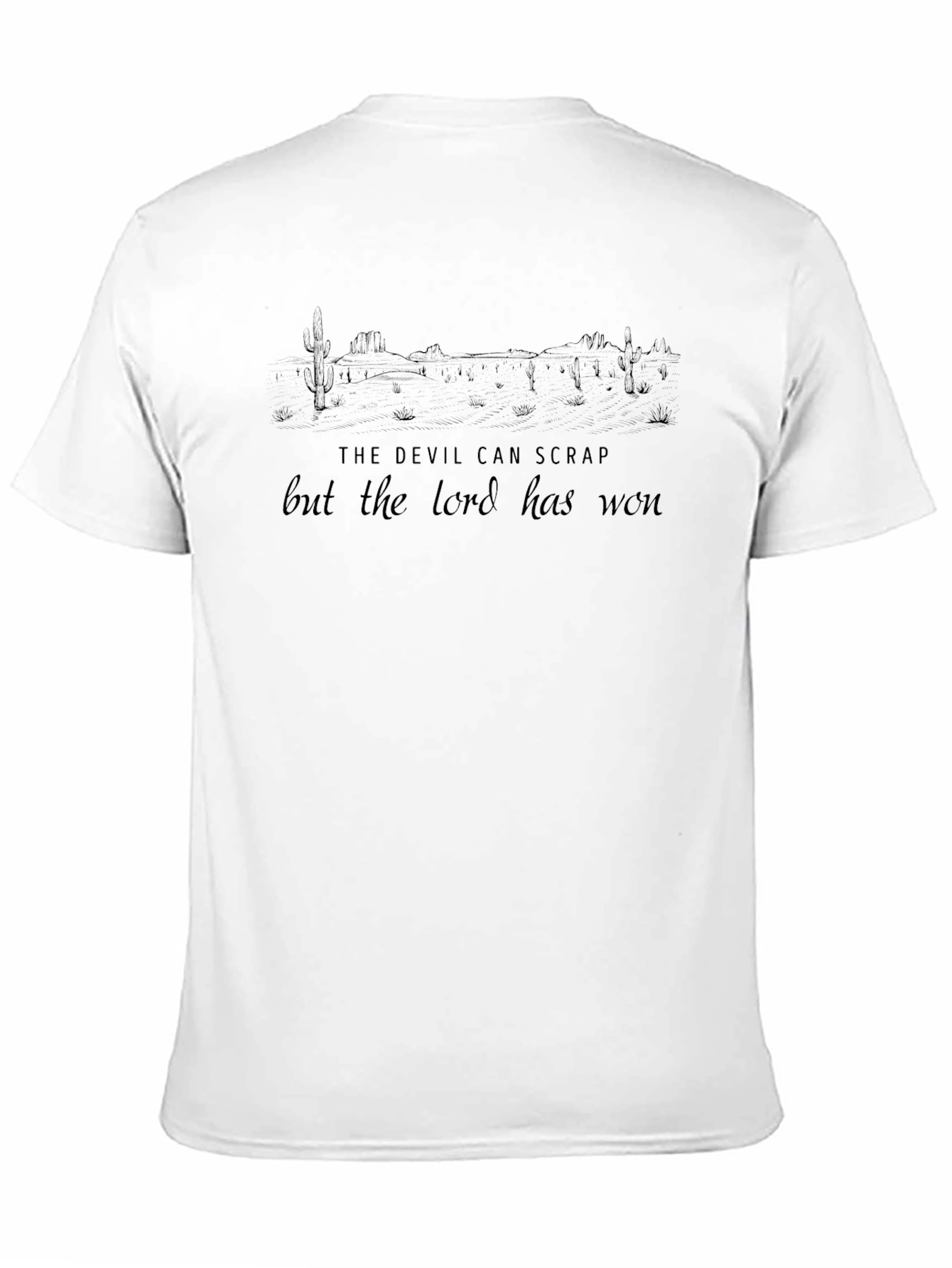 Camiseta Negra El Señor Ha Ganado