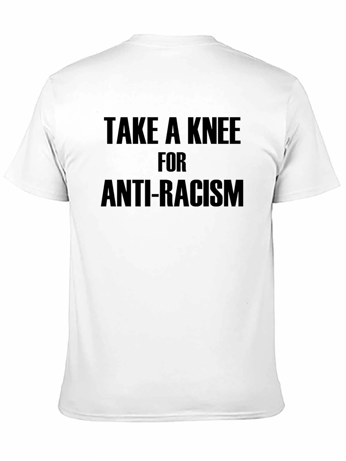 Camiseta Negra: Toma una Rodilla Contra el Racismo