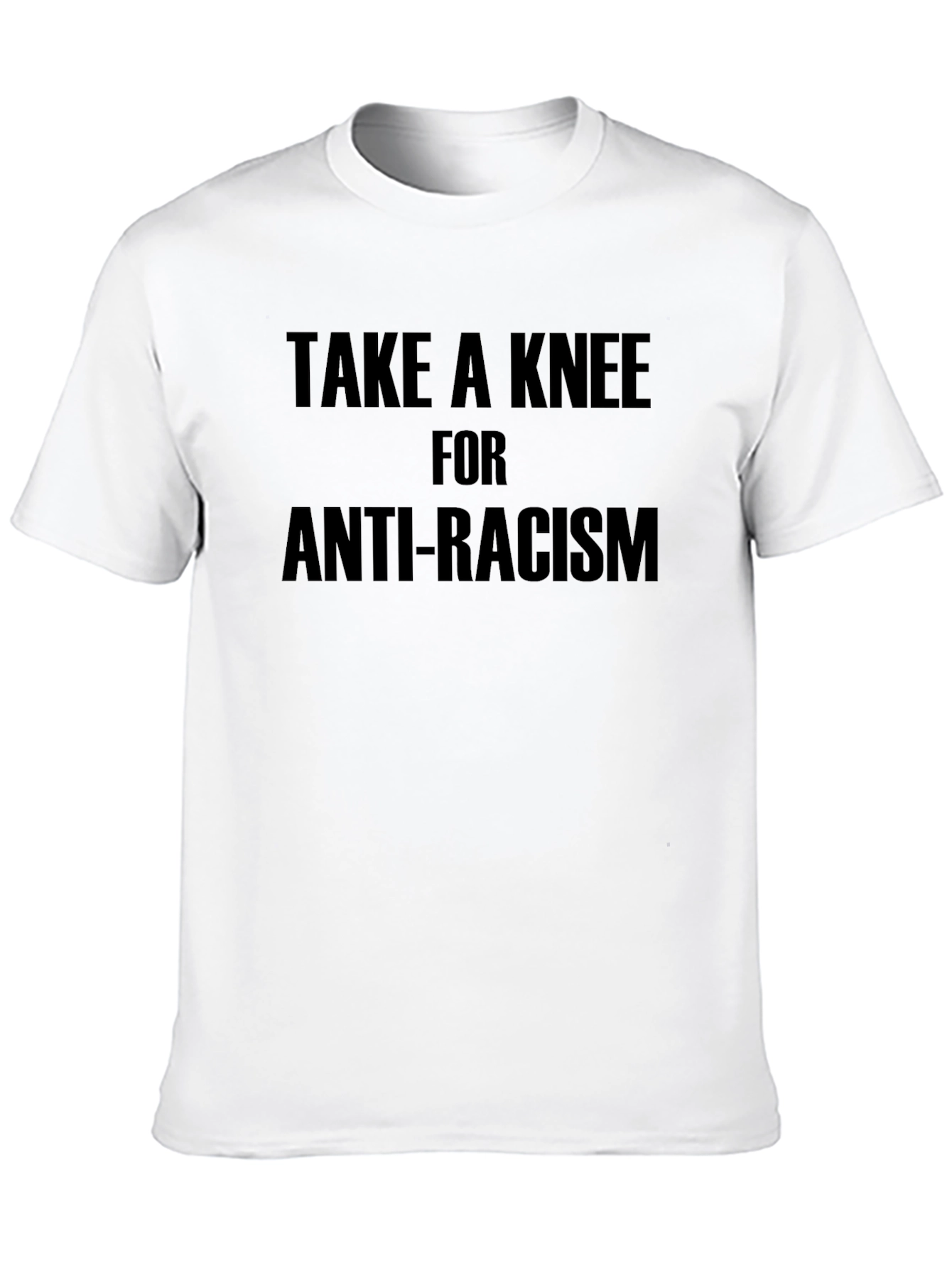 Camiseta Negra: Toma una Rodilla Contra el Racismo