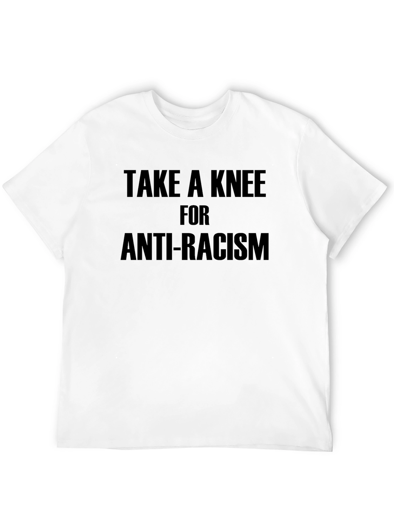 Camiseta Negra: Toma una Rodilla Contra el Racismo