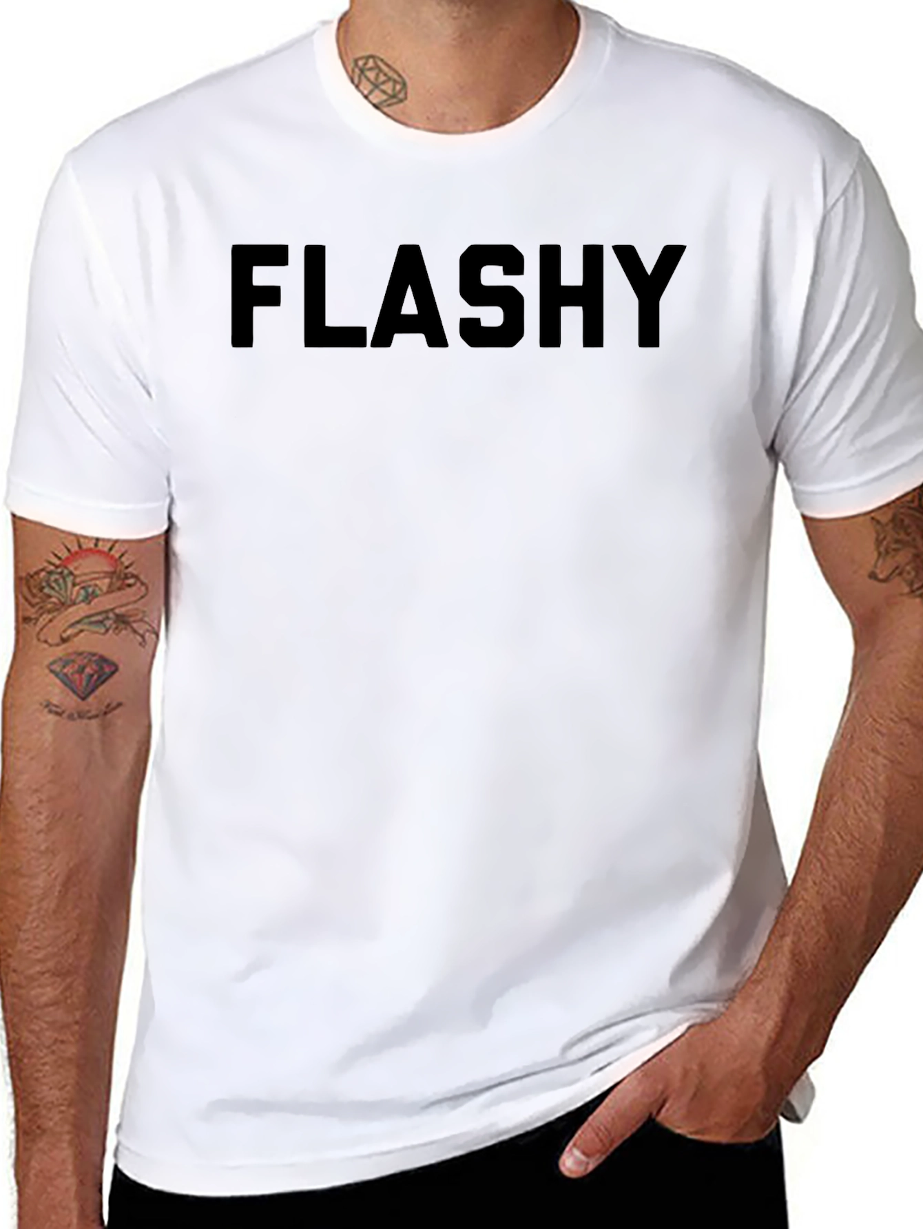 Camiseta Negra Flashy para Hombre