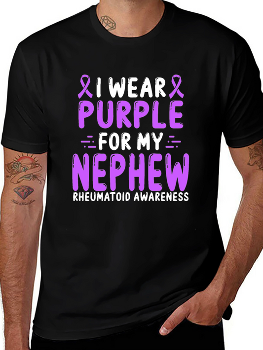 Camiseta Purple for my Nephew Concienciación Artritis
