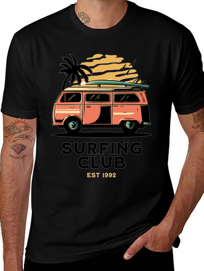 Camiseta Negra Surf Club Est 1992