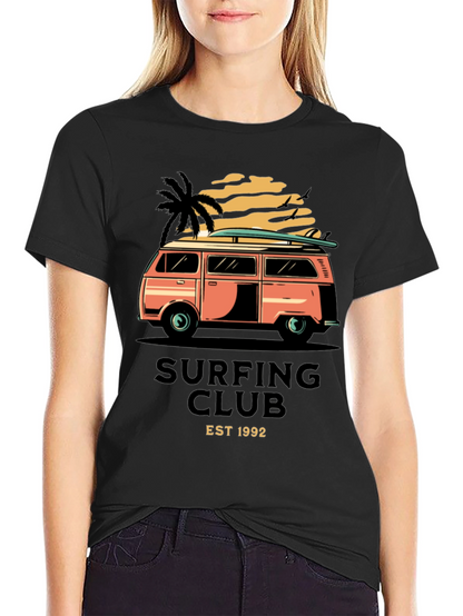 Camiseta Negra Surf Club Est 1992