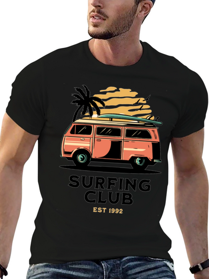 Camiseta Negra Surf Club Est 1992