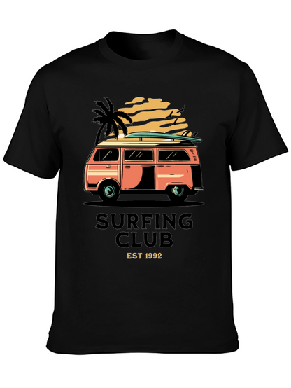 Camiseta Negra Surf Club Est 1992