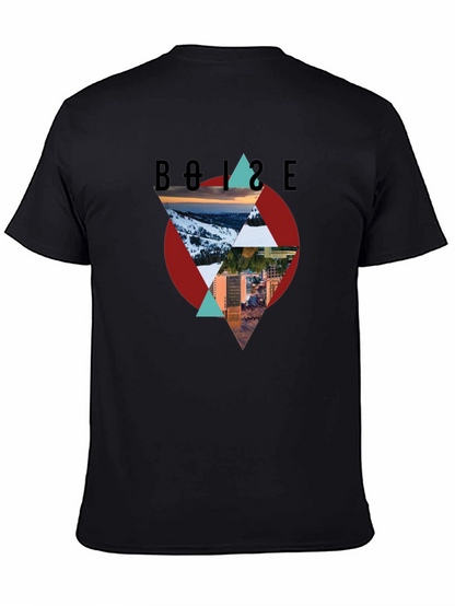 Camiseta Negra Boise Diseño Gráfico