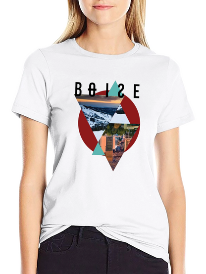 Camiseta Negra Boise Diseño Gráfico