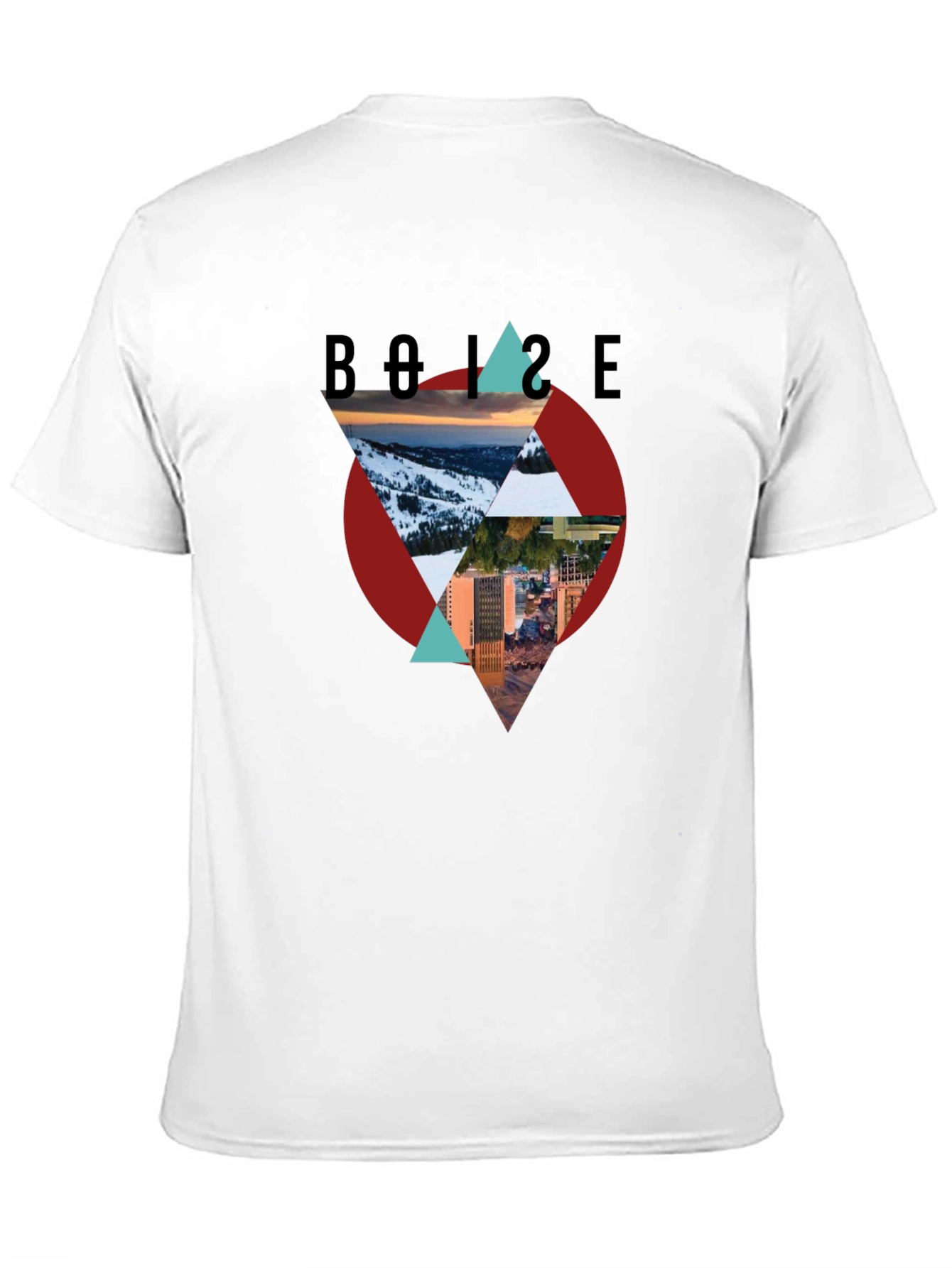 Camiseta Negra Boise Diseño Gráfico
