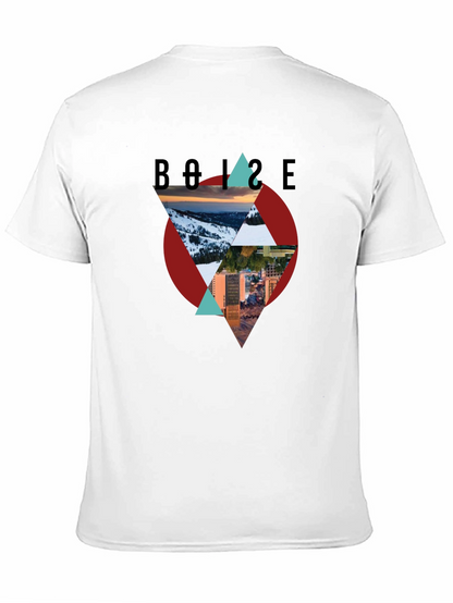 Camiseta Negra Boise Diseño Gráfico