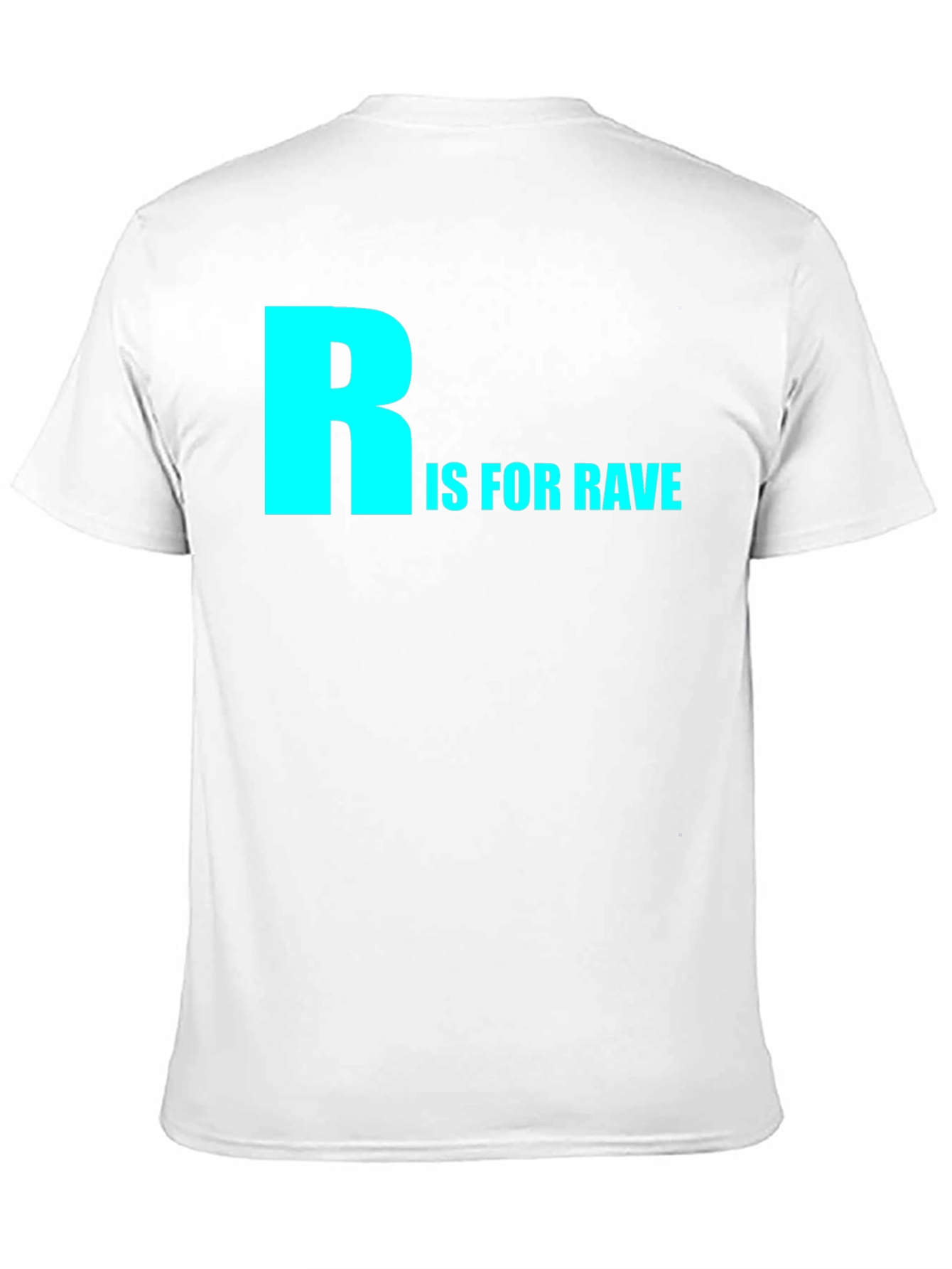 Camiseta Negra R is for Rave Algodón Cómoda