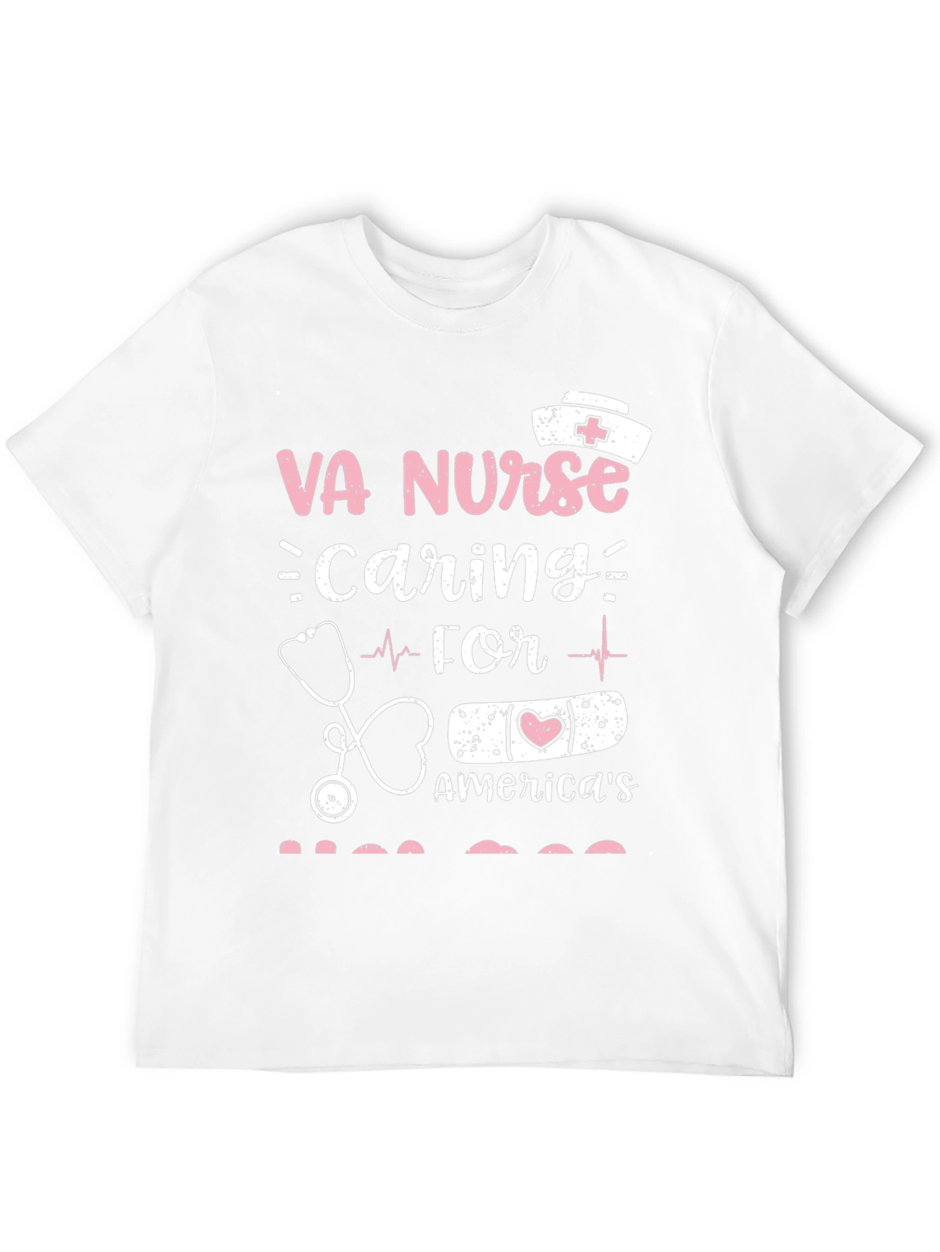 Camiseta Negra VA Nurse Caring for America