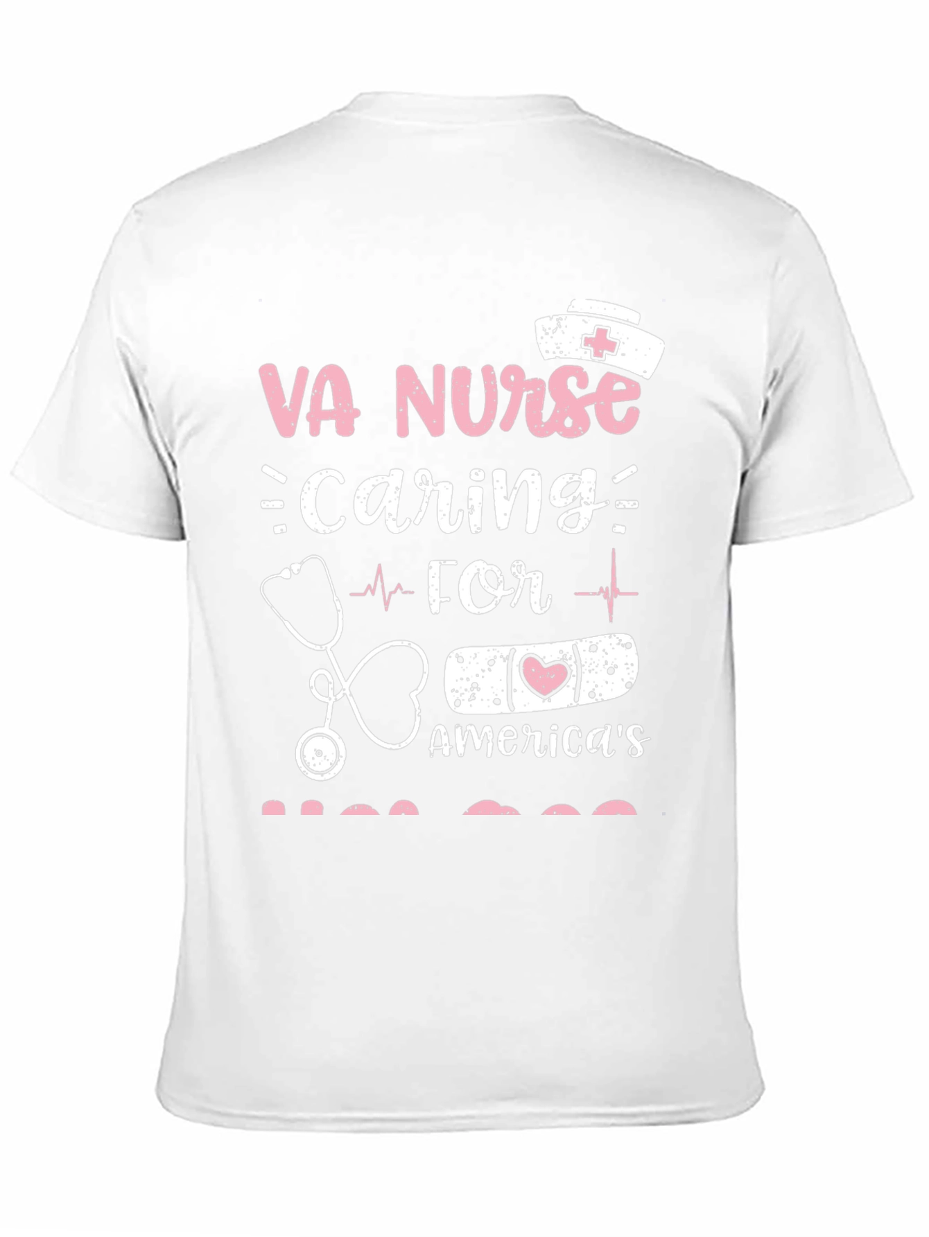 Camiseta Negra VA Nurse Caring for America