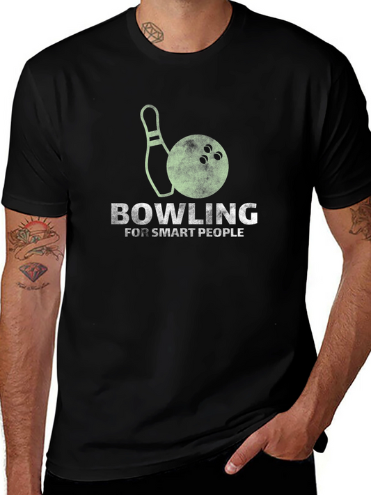 Camiseta Negra Bowling For Smart People