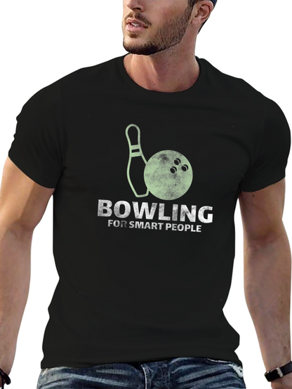 Camiseta Negra Bowling For Smart People