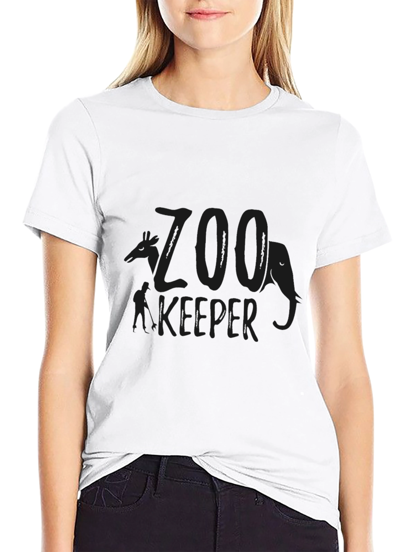 Camiseta Negra Zoo Keeper para Hombre