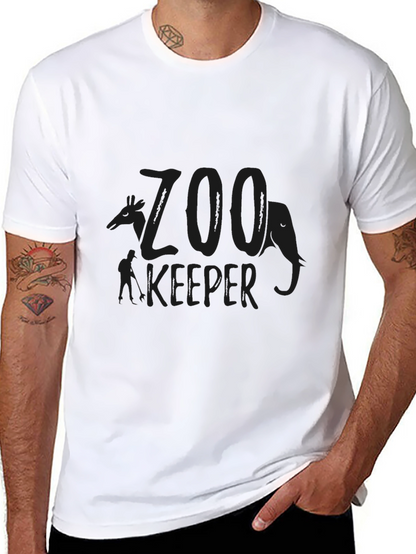 Camiseta Negra Zoo Keeper para Hombre