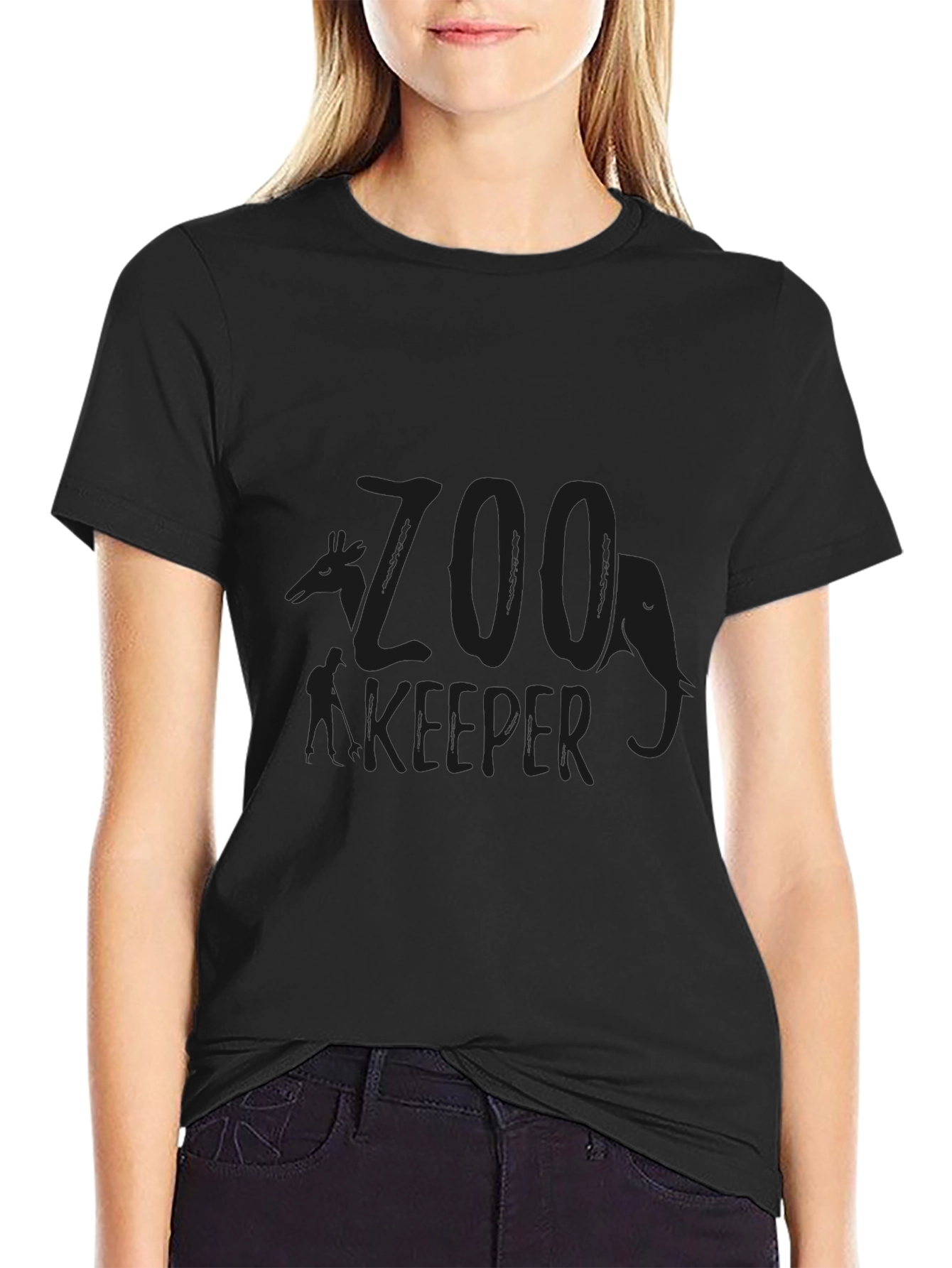 Camiseta Negra Zoo Keeper para Hombre